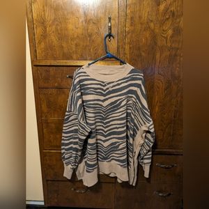 Sweater Tiger stripes Aerie size XXL